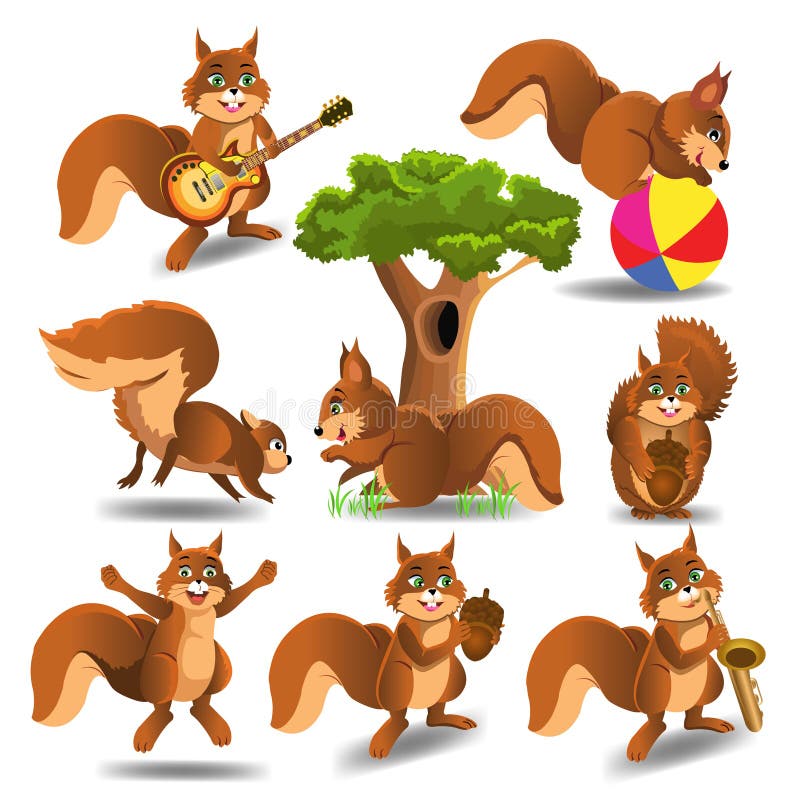 Cartoon Squirrels Stock Illustrations – 1,803 Cartoon Squirrels Stock  Illustrations, Vectors & Clipart - Dreamstime