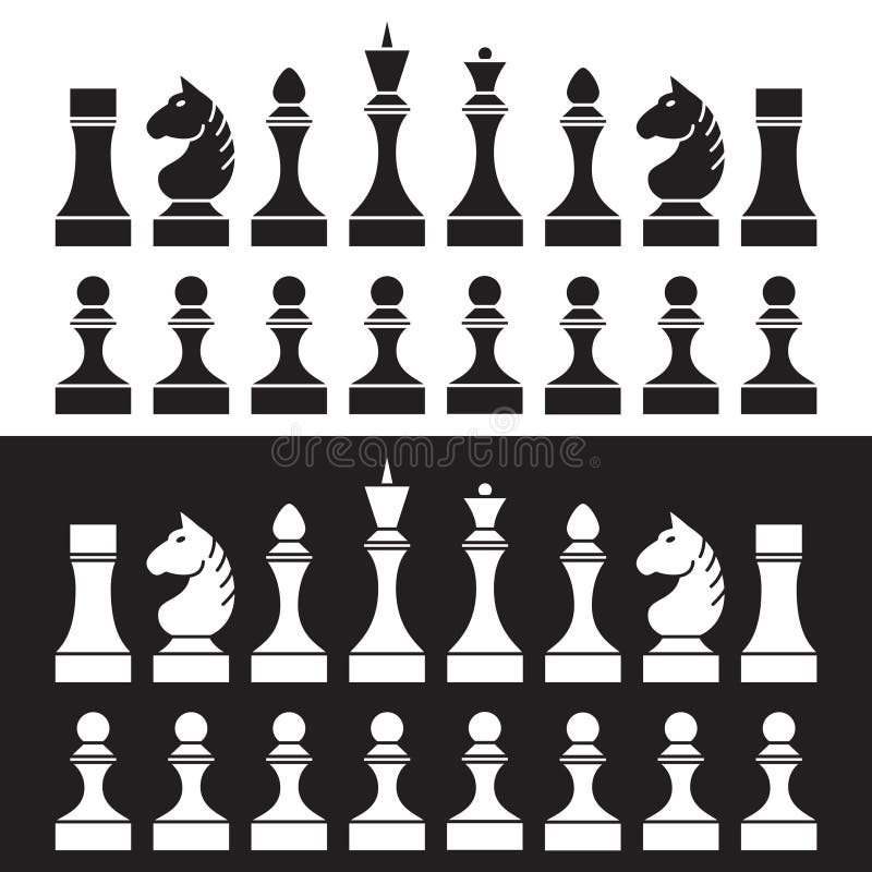 Chess Pieces Set Figure Names Stock Illustration 589663376