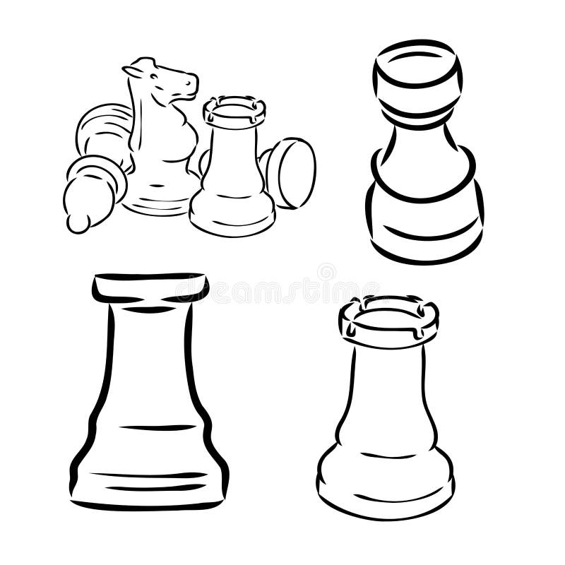 Knight Chess Sketch Stock Illustrations – 666 Knight Chess Sketch Stock  Illustrations, Vectors & Clipart - Dreamstime