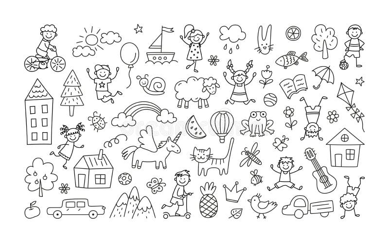 Children Drawings Houses Stock Illustrations – 4,348 Children Drawings ...