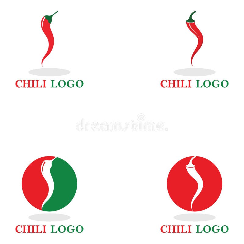 Set chili hot symbol and logo vector icon. vector illustration Set chili hot symbol and logo vector icon. vector illustration
