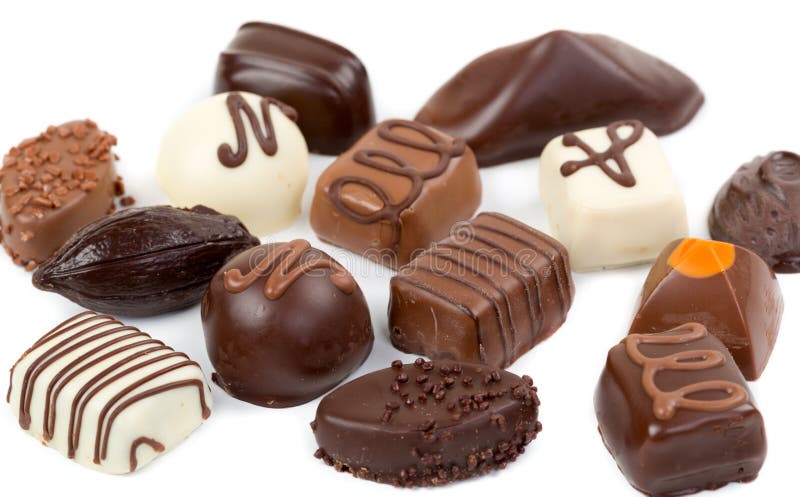 Set chocolate candies