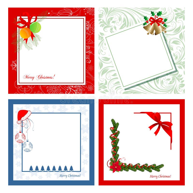 Set of Christmas cards