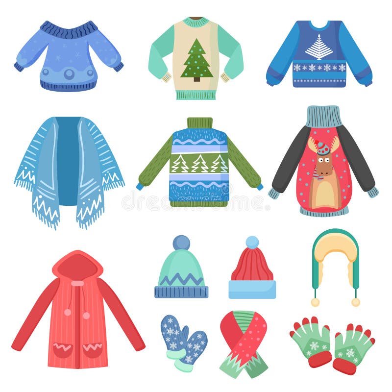 Types of Clothes Clip Art/ Clothing Clip Art/ Seasonal Clothes