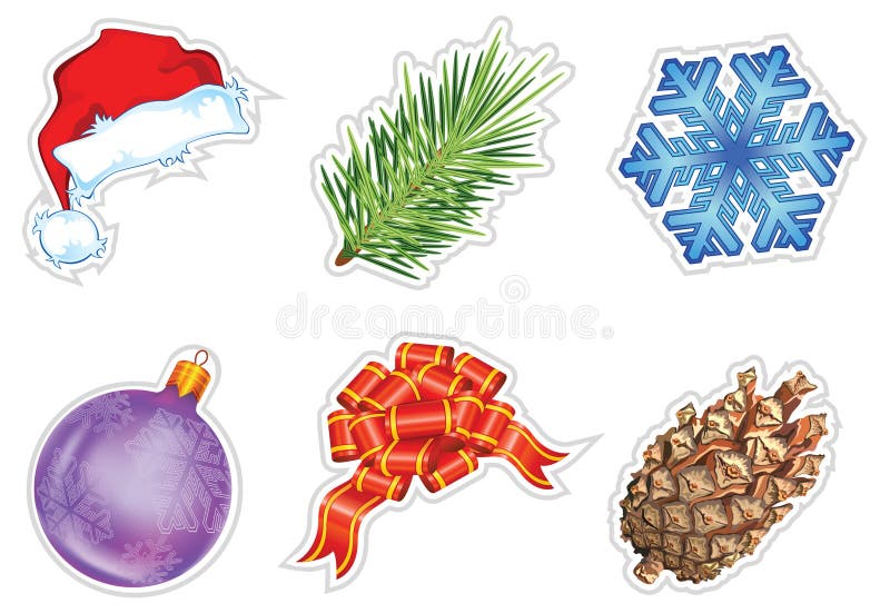 Set of christmas icons