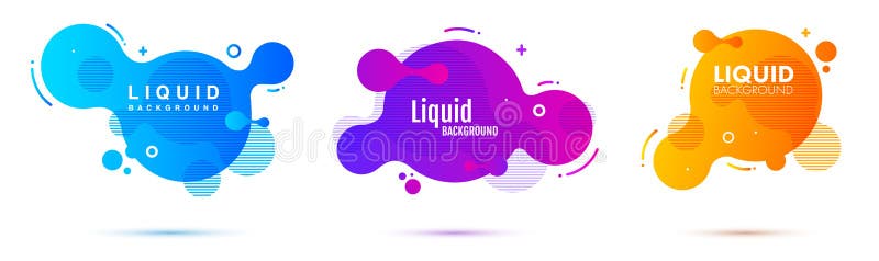 Set ciek? ego koloru abstrakcjonistyczni geometryczni kszta? ty Rzadkop? ynni gradientowi elementy dla minimalnego sztandaru, logo ilustracji