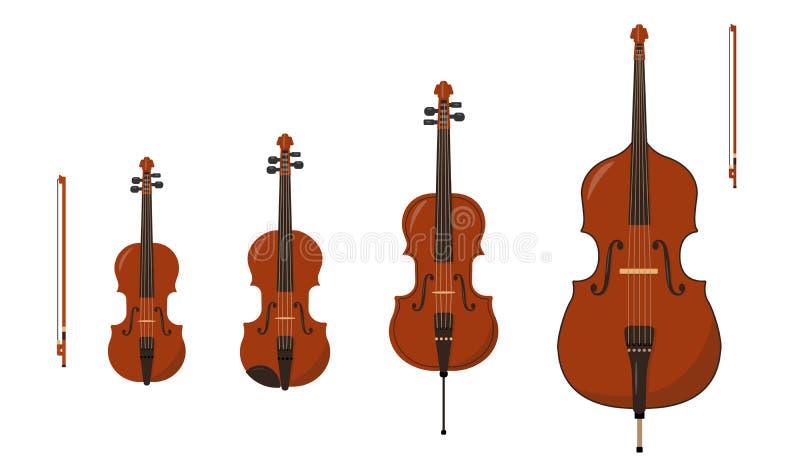 Violin Cello Double Bass Stock Illustrations – 277 Violin Viola Cello Double Bass Stock Vectors & Clipart -