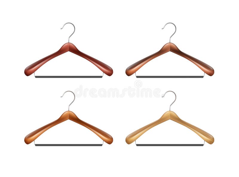 Set of clothes hangers stock vector. Illustration of closeup 90808695