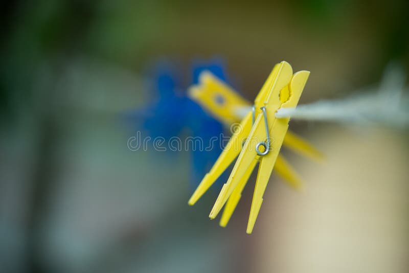Set of Clothespins stock photo. Image of blue, clothespin 58712092