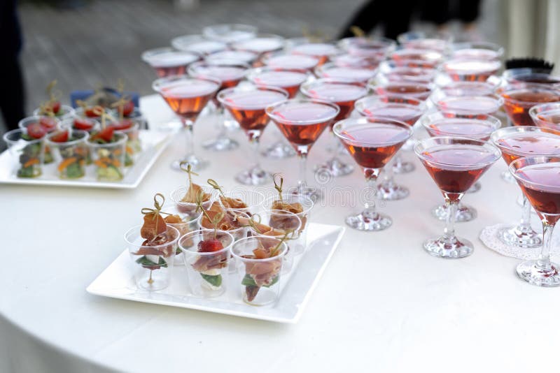 Cold Snacks on the Table Buffet Stock Image Image of decorated