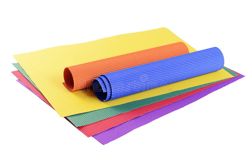 Set of a Color Crepe Paper Close Up Stock Photo Image of grungy