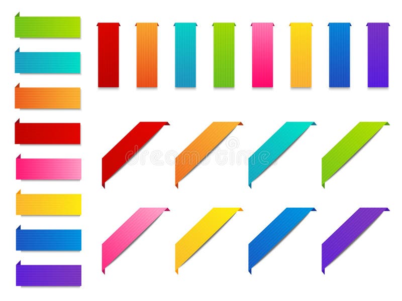 Set of color paper numbers stock vector. Illustration of counting