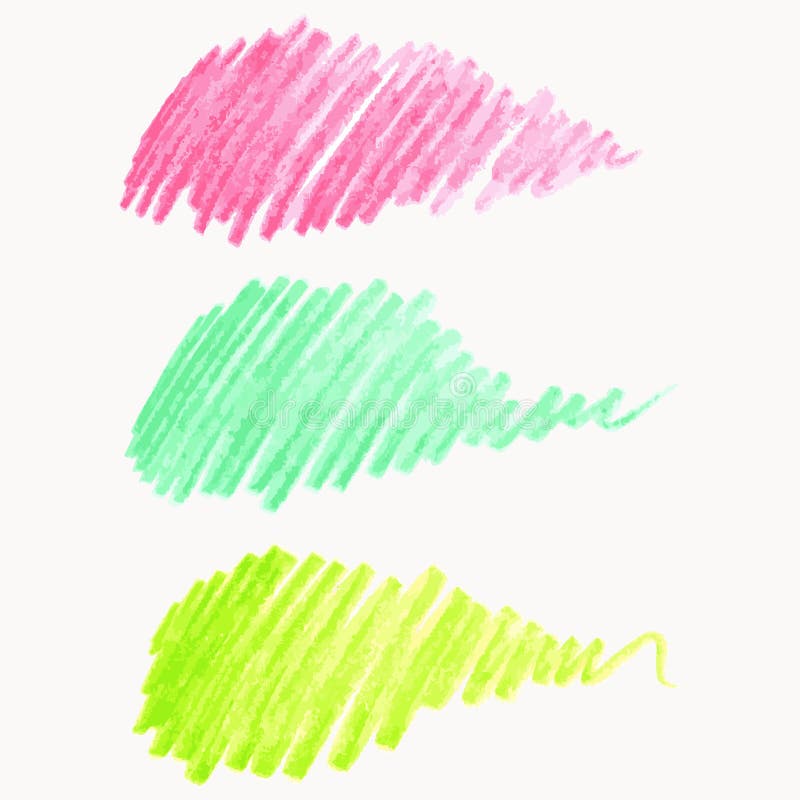Download Watercolor Pencil Strokes Vector Illustration Stock Vector ...