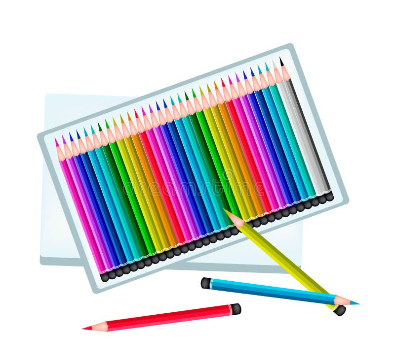Crayon Box, Twenty Colors Stock Vector by ©casejustin 155774238