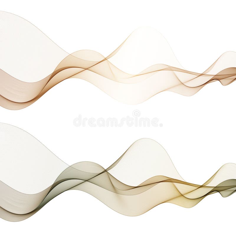 Set of colored waves. Abstract vector background. Eps 10 vector illustration