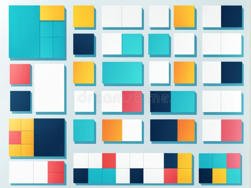 Set of colorful abstract geometric background. vector vector illustration
