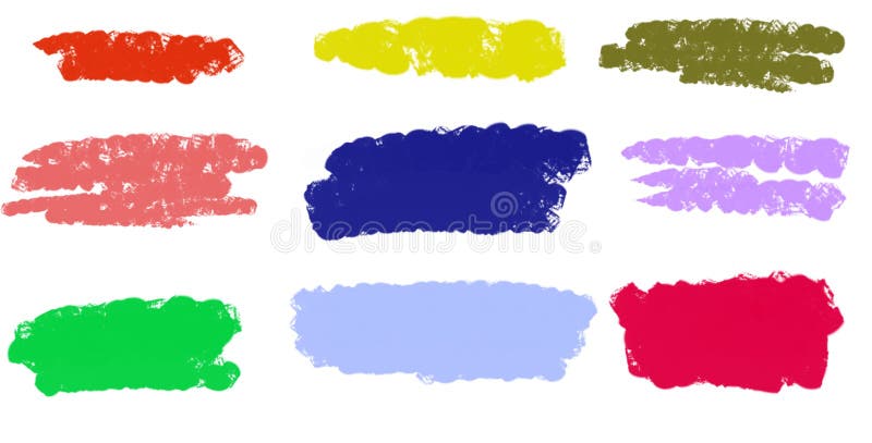 Set of Colorful Brush Strokes Png Background Brush Strokes Isolated Stock  Photo - Illustration of number, design: 209028840