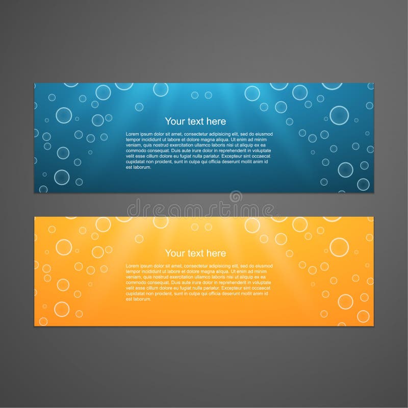 Set of colorful horizontal banners.