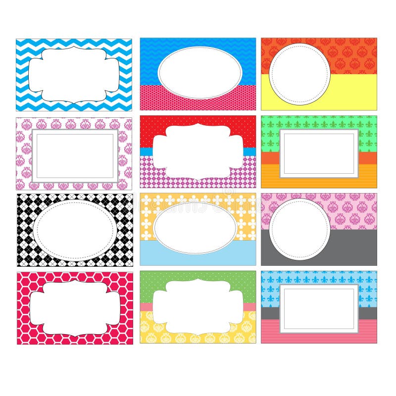 Set Of Colorful Labels Stock Illustration Illustration Of Gray 28452205