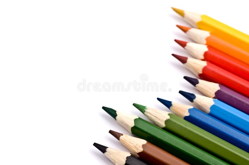 A set of colorful pencils