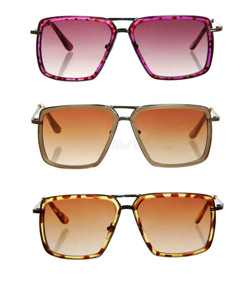 Set of colorful sunglasses stock image. Image of feminine 19833689