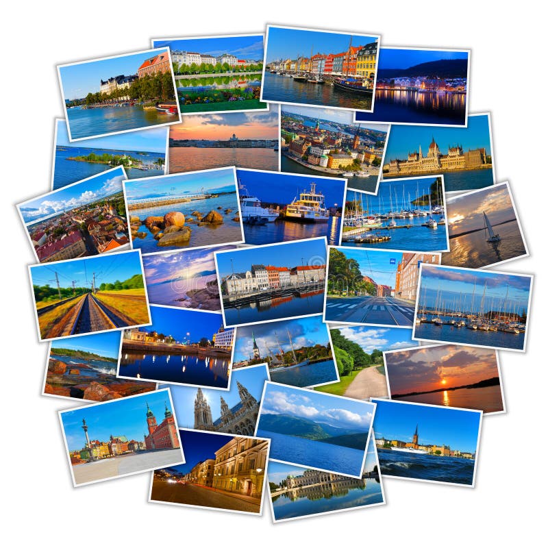Set of colorful travel photos royalty free stock photo Set of colorful travel photos royalty free stock photo