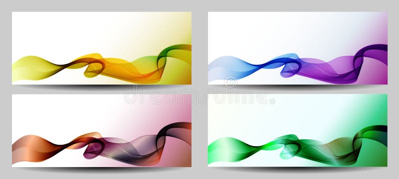 A set of colorful web banners templates. Abstract backgrounds