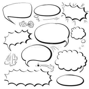 Speech Bubbles Manga Set Stock Illustrations – 402 Speech Bubbles Manga