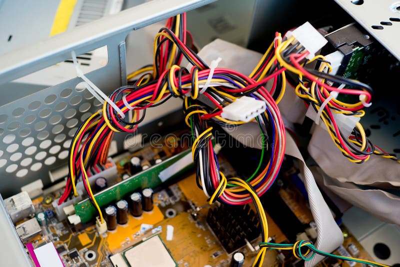 Set of computer hardware stock image. Image of electric 92876265