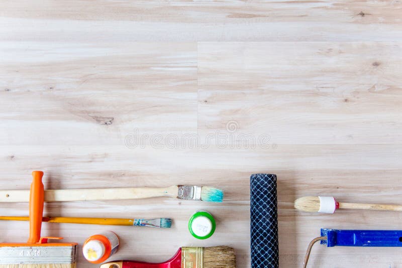 A Set of Construction Tools or Instruments Stock Image Image of