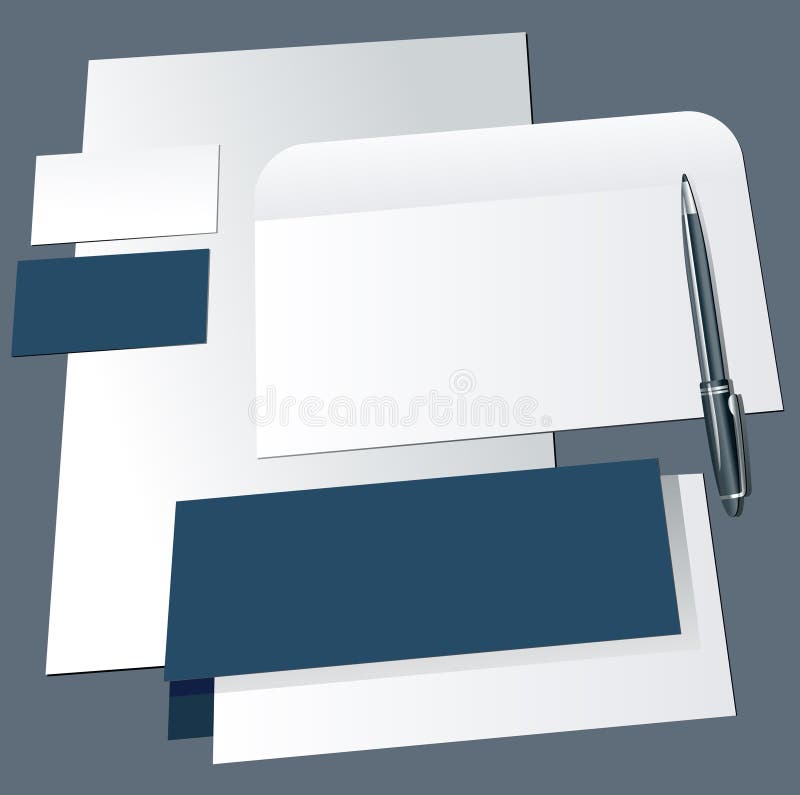 Set of corporate identity templates. stock illustration Set of corporate identity templates. stock illustration