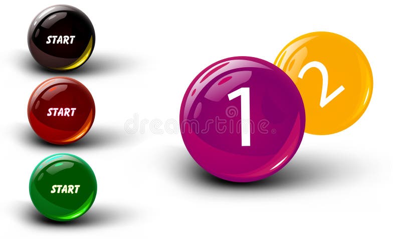 Numbers one two three stock illustration. Illustration of clipart - 44616531