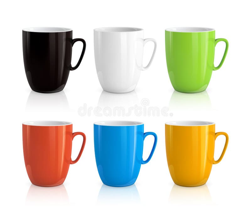 Set of cups stock vector. Illustration of food, kitchen - 35860788