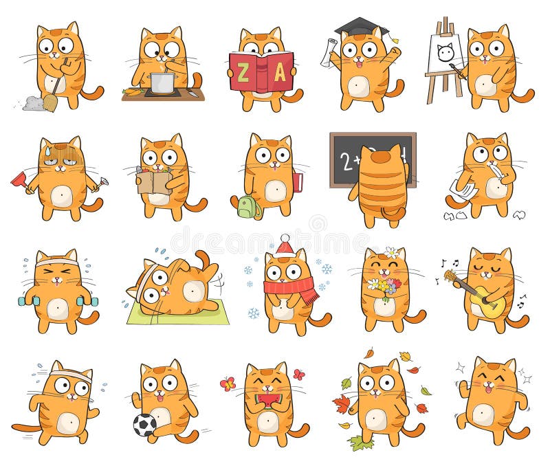 Cute cat character