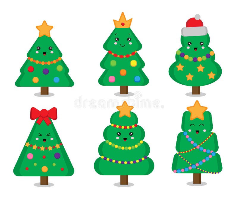 Set of Cute Christmas Trees Stock Vector - Illustration of childish, holiday: 173937755 Set of Cute Christmas Trees Stock Vector - Illustration of childish, holiday: 173937755