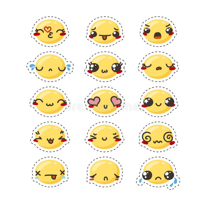 Emoticon Sticker Stock Illustrations – 52,164 Emoticon Sticker