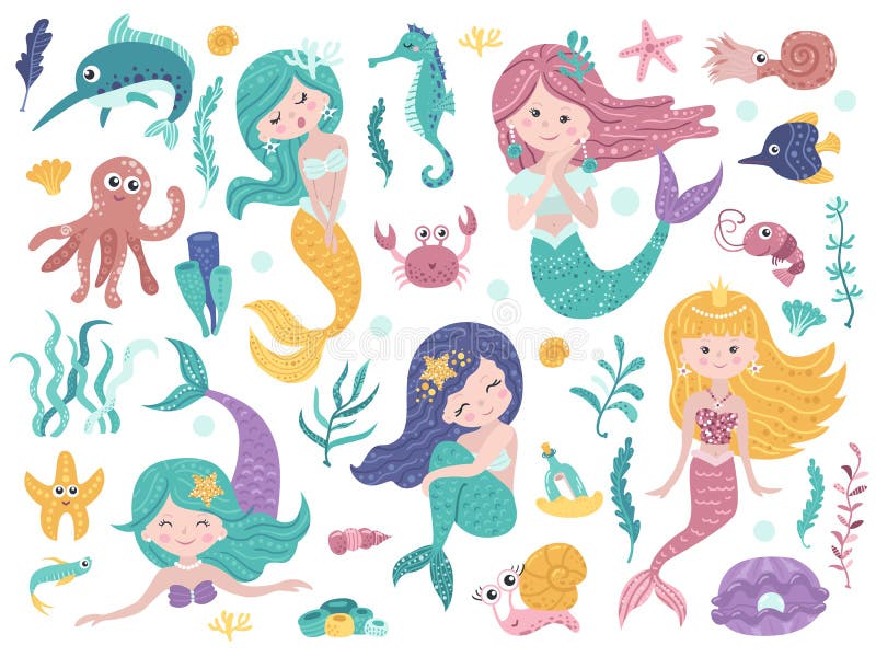 Illustration Design Pixel Art Mermaid Stock Illustration - Download Image  Now - Mermaid, White Background, Adult - iStock