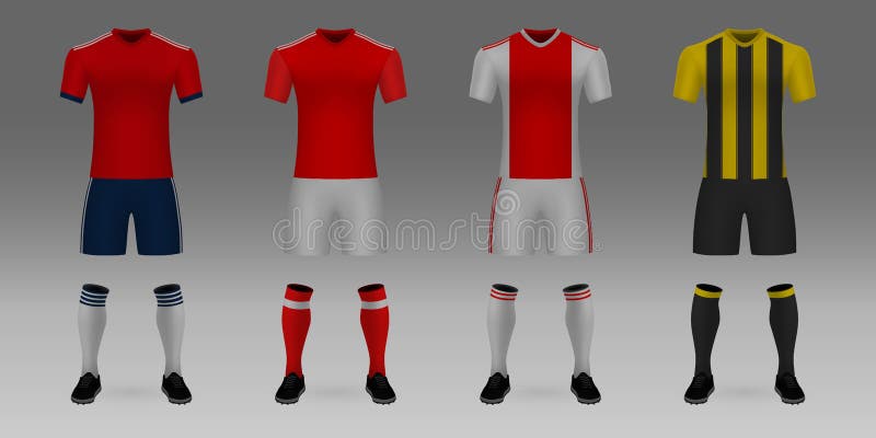 Mockup of Football Team Uniform Stock Vector - Illustration of retail, backdrop: 125757713 Mockup of Football Team Uniform Stock Vector - Illustration of retail, backdrop: 125757713