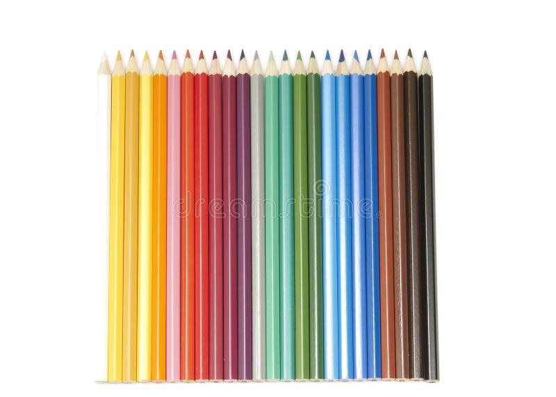 Set de creioane colorate royalty free stock photo