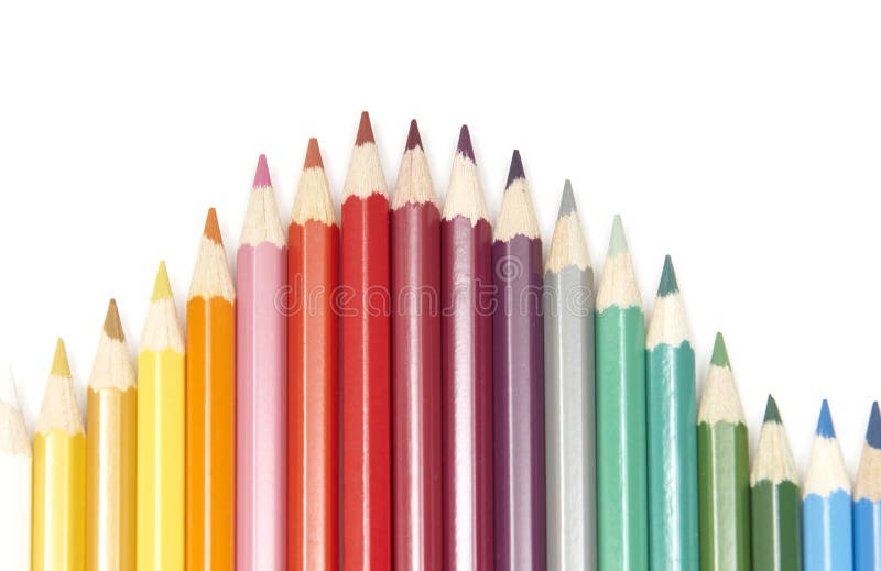 Set de creioane colorate royalty free stock image