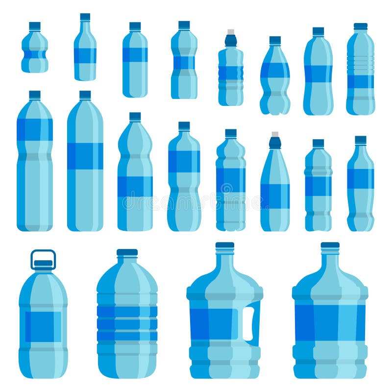 Set de flacoane din plastic royalty free illustration