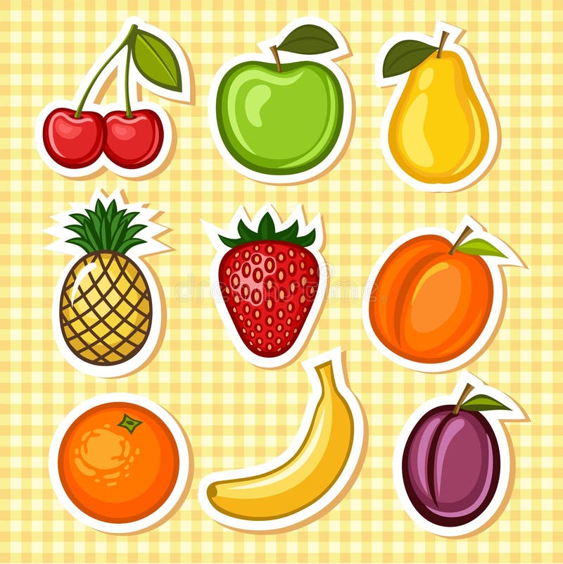 Set de fructe royalty free illustration