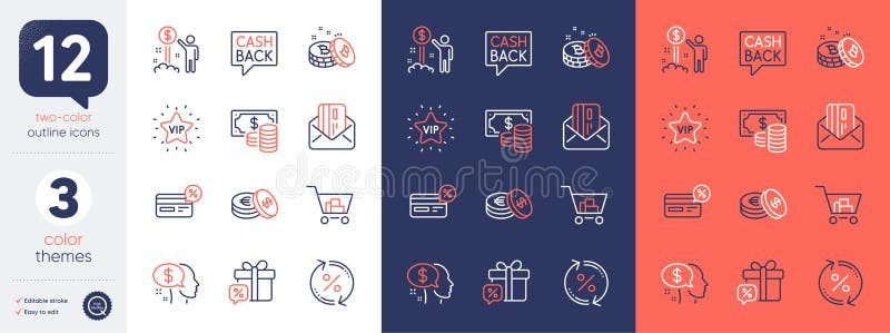 Set de pictograme pentru carduri de credit cu venit și pentru linii bitcoin. pentru proiectare. vector vector illustration