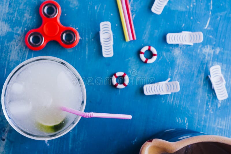 Set de tabele summertime stock image