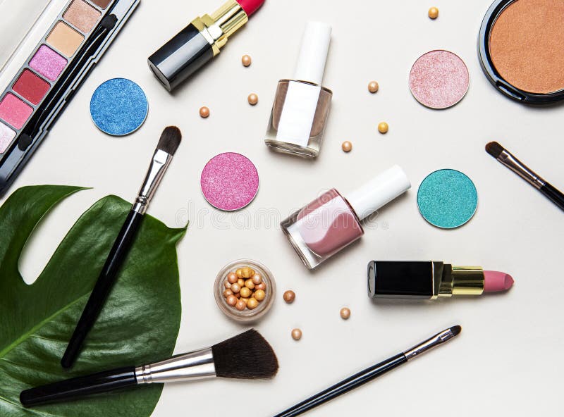 Set of Decorative Cosmetics Stock Image Image of fashion, decorative