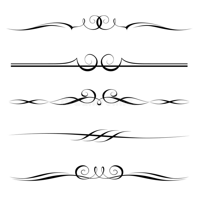 Set of decorative elements vector illustration Set of decorative elements vector illustration