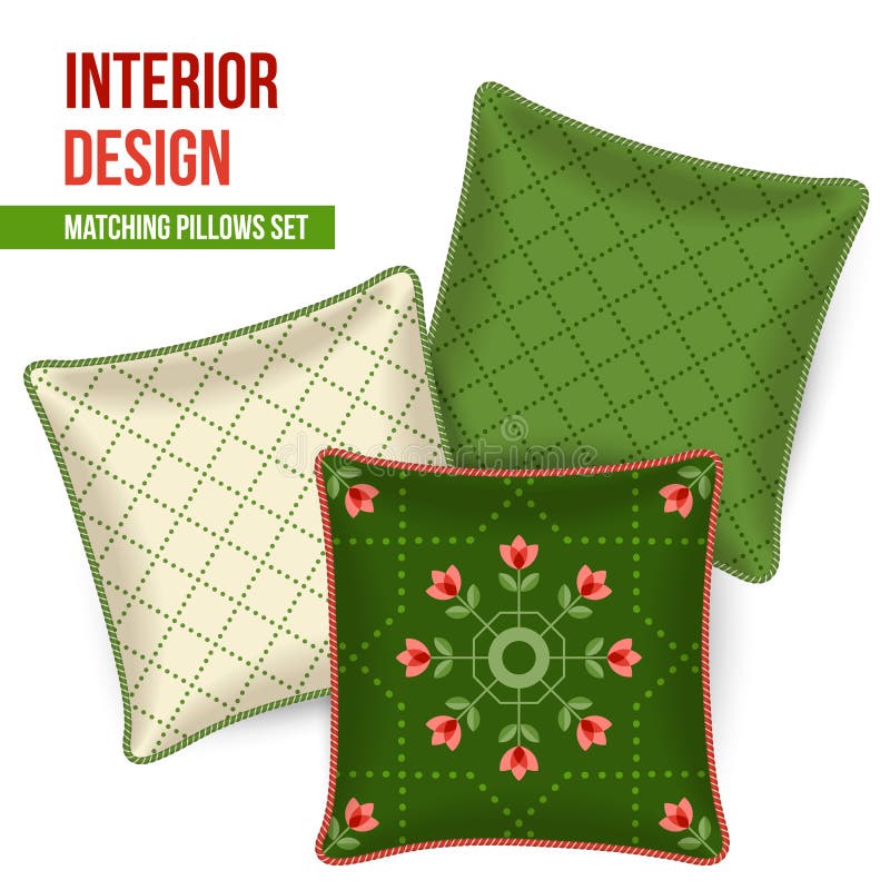 Set of decorative pillow