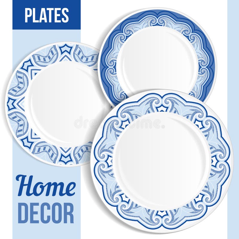 Set of decorative plates.