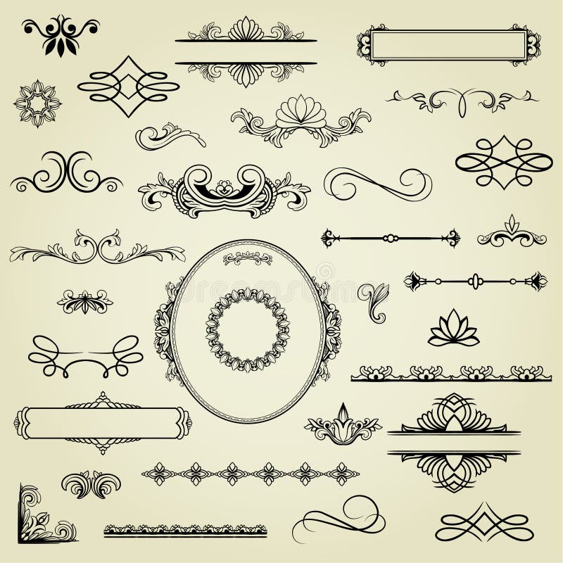 Set of design elements.