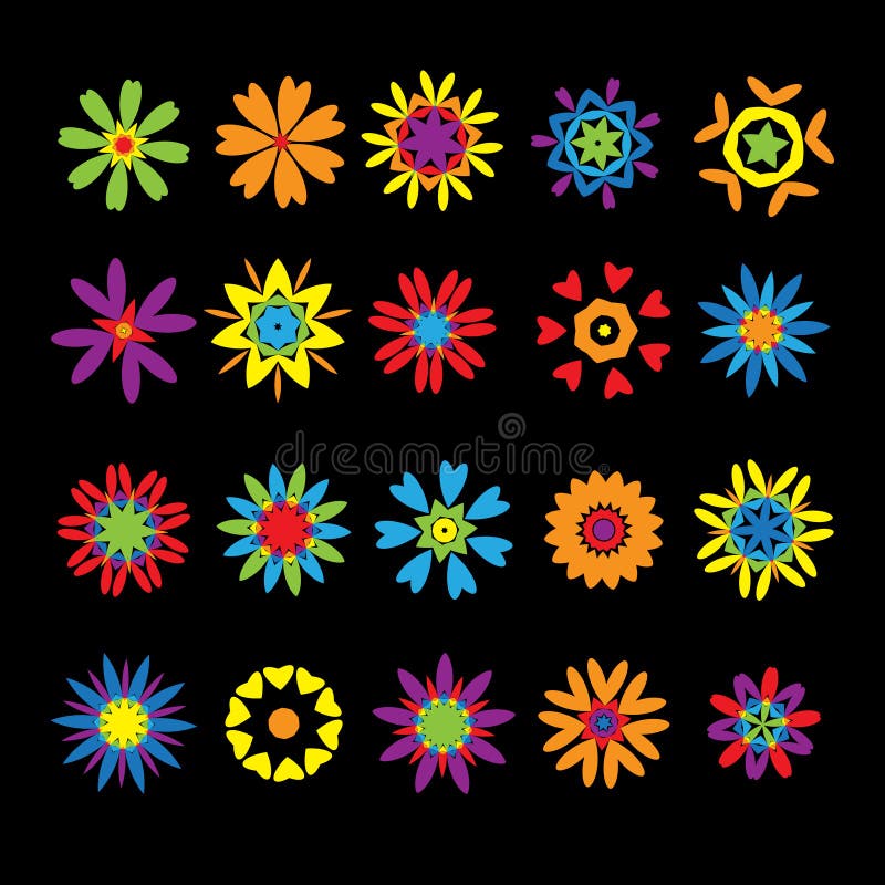 Pop art flower. stock illustration. Illustration of shape - 29064516